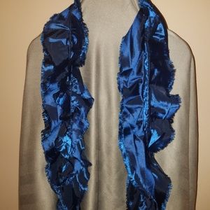Satin Blue Scarf
